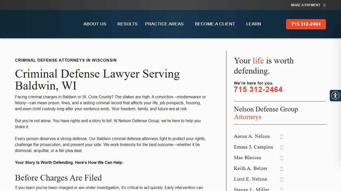 Criminal Defense Lawyer in Baldwin, WI